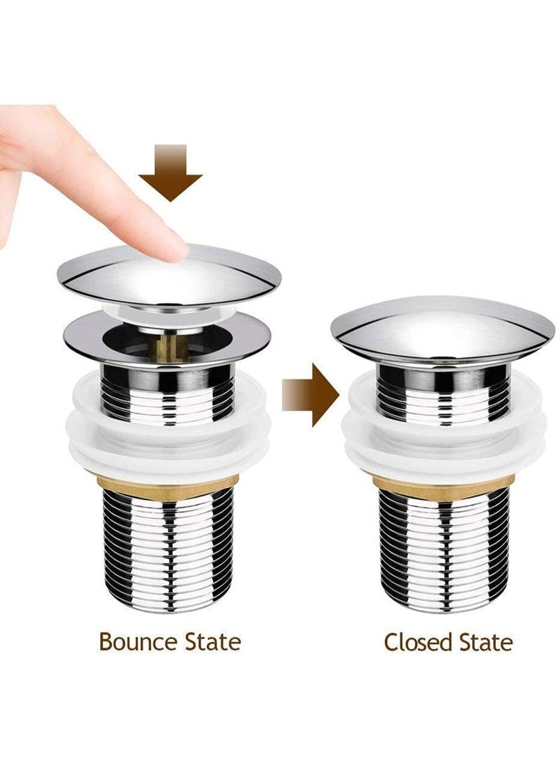 Fixer Popup Waste Coupling for Wash Basin & Sink – 3 Inch height Drain Stopper with Push-to-Open/Close Mechanism - Image 4